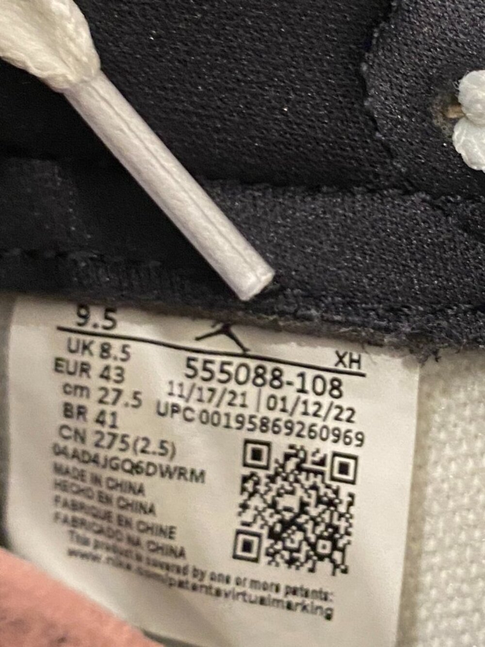 Air Jordan 1 High OG Stage Haze Men’s 9.5 Style Code: 555088-108 Excellent Cond. - Picture 8 of 13